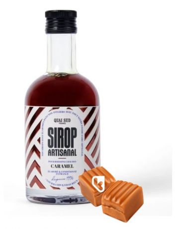 Sirop artisanal pour boissons chaudes - Caramel - 35cl - QUAI SUD