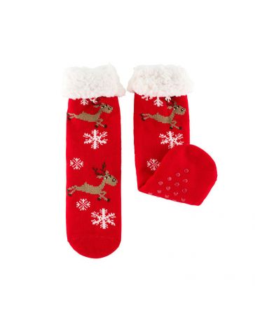 Chaussettes SHERPA 2 Rennes rouges - DERRIERE LA PORTE