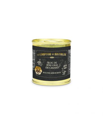 Bloc de Foie gras de Canard à tartiner, Origine France 100g - LE COMPTOIR DE MATHILDE