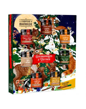 Coffret Semainier Pâtes à tartiner de Noël - LE COMPTOIR DE MATHILDE