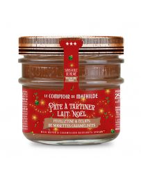 Pâte à Tartiner Lait de Noël Feuilletine & Eclats de Noisettes - 250g - LE COMPTOIR DE MATHILDE