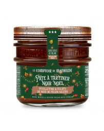 Pâte à Tartiner Noir de Noël Feuilletine & Noix de Pécan salées - 250g - LE COMPTOIR DE MATHILDE