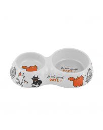 Gamelle Chat double TOULOUSE - Pourri Pâté - DERRIERE LA PORTE