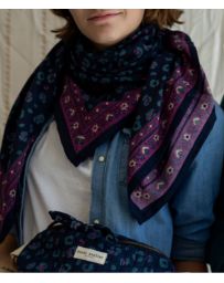 Grand Foulard Léopard - Bengal Eclipse - BINDI ATELIER