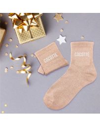 Chaussettes à paillettes "Cocotte"