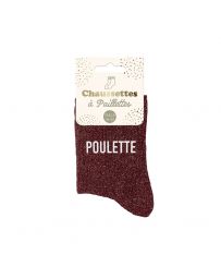 Chaussettes à paillettes "Poulette"