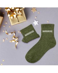 Chaussettes à paillettes "Baroudeuse"