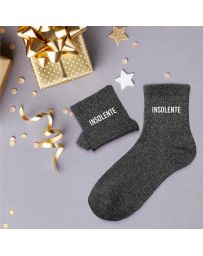 CHAUSSETTES À PAILLETTES "INSOLENTE"
