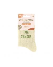 Chaussettes à paillettes "Tata d'Amour"