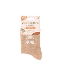 Chaussettes à paillettes "Douce Mamie"