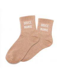 Chaussettes à paillettes "Douce Mamie"