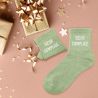 Chaussettes à paillettes "Sœur complice"