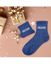 Chaussettes à paillettes "Frileuse"