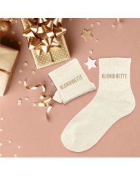 Chaussettes à paillettes "Blondinette"