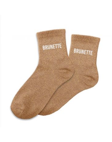 Chaussettes à paillettes "Brunette"