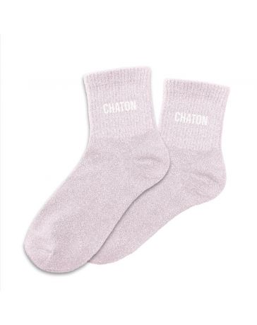 Chaussettes à paillettes "Chaton"