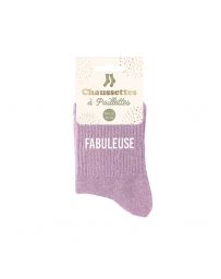 Chaussettes à paillettes ''Fabuleuse"