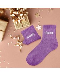 Chaussettes à paillettes "Fêtarde"
