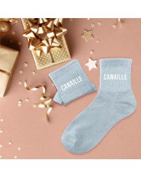 Chaussettes à paillettes "Canaille"