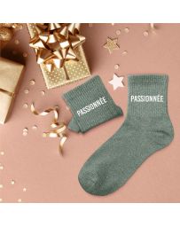 Chaussettes à paillettes "Passionnée"