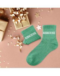 Chaussettes à paillettes "Audacieuse"