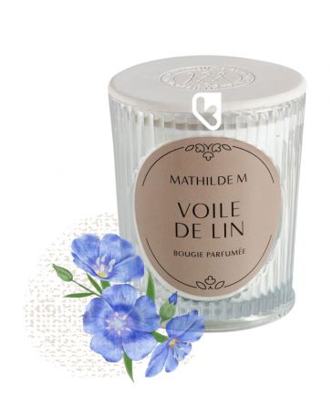 Bougie parfumée "Les Intemporelles" 145g - Voile de Lin - MATHILDE.M