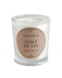 Bougie parfumée "Les Intemporelles" 145g - Voile de Lin - MATHILDE.M
