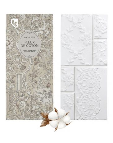 Tablette parfumée Secret d'Armoire - Fleur de Coton - MATHILDE.M