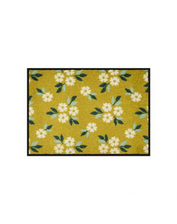 Tapis de Patio LEMIYO - Fleurs jaunes - DERRIERE LA PORTE