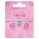 Bracelet Amulette Argent AMOUR - Rose - RITUEL DE LUNE