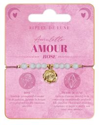 Bracelet Amulette Or AMOUR - Rose - RITUEL DE LUNE