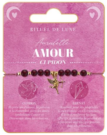 Bracelet Amulette Or AMOUR - Cupidon - RITUEL DE LUNE