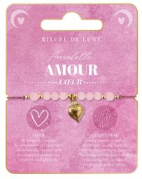 Bracelet Amulette Or AMOUR - Coeur - RITUEL DE LUNE