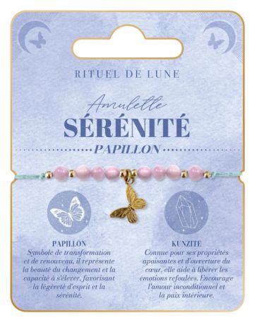 Bracelet Amulette Or SERENITE - Papillon - RITUEL DE LUNE