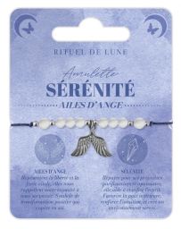 Bracelet Amulette Argent Sérénité - Ailes d'Ange - RITUEL DE LUNE