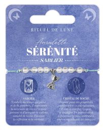 Bracelet Amulette Argent Sérénité - Sablier - RITUEL DE LUNE