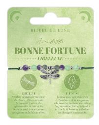 Bracelet Amulette Argent Bonne Fortune - Libellule - RITUEL DE LUNE