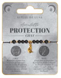 Bracelet Amulette Or Protection - Chat - RITUEL DE LUNE