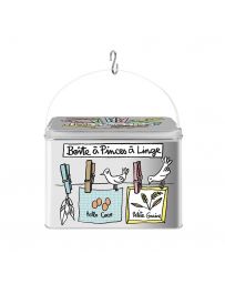 Boîte à Pinces à linge (avec charnière) - DERRIERE LA PORTE