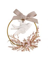 Couronne florale Colombe parfumée - Fruits des Bois - MATHILDE.M