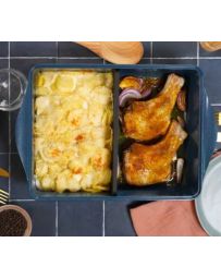 L'Incroyable Plat au Four ajustable - Bleu - COOKUT