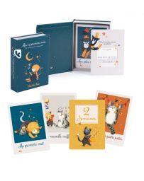 Cartes Etapes Mes 12 Premiers Mois - Les Moustaches - MOULIN ROTY