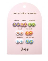 Boucles d'Oreilles - Une semaine de Poésie - Fleurs - YUKO. B