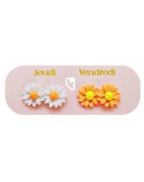 Boucles d'Oreilles - Une semaine de Poésie - Fleurs - YUKO. B