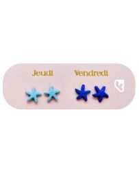 Boucles d'Oreilles - Une semaine de Poésie - Etoiles de Mer - YUKO.B