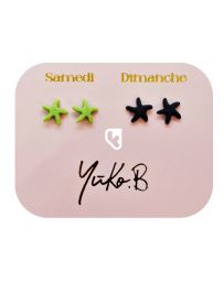 Boucles d'Oreilles - Une semaine de Poésie - Etoiles de Mer - YUKO.B
