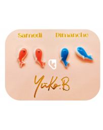 Boucles d'Oreilles - Une Semaine de Poésie - Océan - YUKO. B