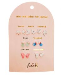 Boucles d'Oreilles - Une Semaine de Poésie - Baby Shower - YUKO. B