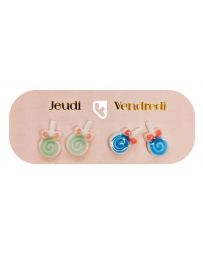 Boucles d'Oreilles - Une Semaine de Poésie - Baby Shower - YUKO. B