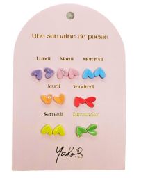 Boucles d'Oreilles - Une Semaine de Poésie - Cœurs - YUKO. B